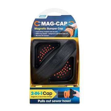 Camco Magnetic RV Bumper Cap - Secure & Durable