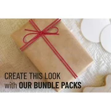 K-Kraft Red Stretch Loops for Effortless Gift-Wrapping