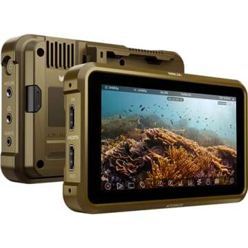 Atomos Ninja 5.2" 4K HDMI Recording Monitor with Atomos 5" Accessory Kit (Version II) for Select Shinobi and Ninja Monitors, Swivel and Tilt Adjustable Monitor Mount Bundle Set