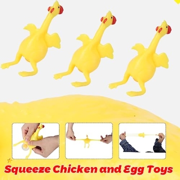 Funny Squishy Chicken Toy for Stress Relief and Fun
