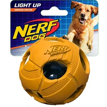 Nerf Dog Bash Ball Toy - Interactive LED Fetch Fun for Dogs