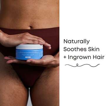 Bushbalm Ingrown Hair Exfoliating Scrub - Reduces Appearance of Ingrown Hairs and Underarm Bumps, So...