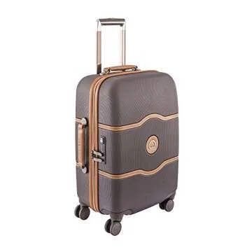 DELSEY Paris Chatelet Hard+ Hardside Luggage with Spinner Wheels, Chocolate Brown, Carry-on 21 Inch