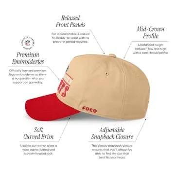 FOCO Kansas City Chiefs Cap - Official NFL Baseball Hat