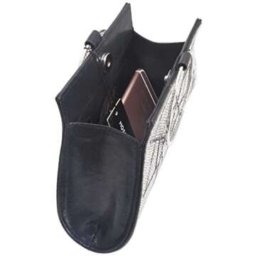 MOSSMON Crystal Clutch Purses Bride and Bridesmaid Handbag Elegant Wristlet Evening Bag for Women