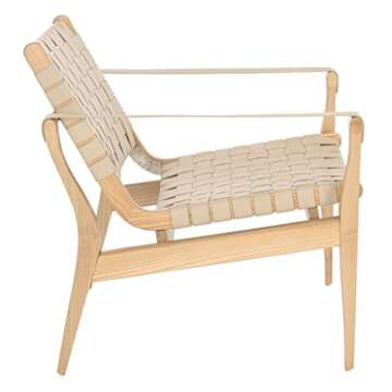 Stylish SAFAVIEH Couture Dilan Leather Safari Chair