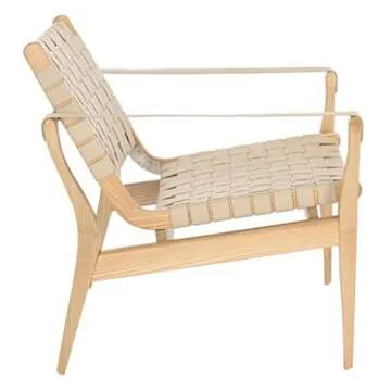 Stylish SAFAVIEH Couture Dilan Leather Safari Chair