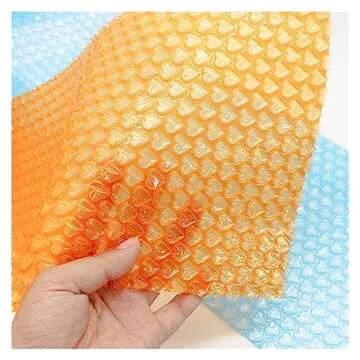 WaWayu 20cmx5 Meter Pink Love Heart Air Bubble Cushioning Wrap Rolls Party Favors Gifts Box Packing Filler Foam Wrap Roll Wedding Decor