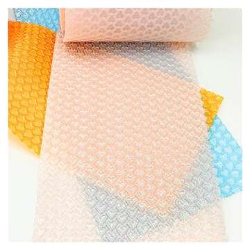 WaWayu 20cmx5 Meter Pink Love Heart Air Bubble Cushioning Wrap Rolls Party Favors Gifts Box Packing Filler Foam Wrap Roll Wedding Decor