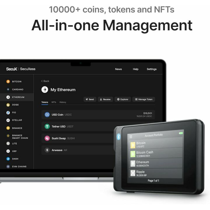 SecuX W20: Intuitive Touchscreen Crypto Wallet
