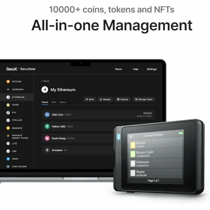 SecuX W20: Intuitive Touchscreen Crypto Wallet