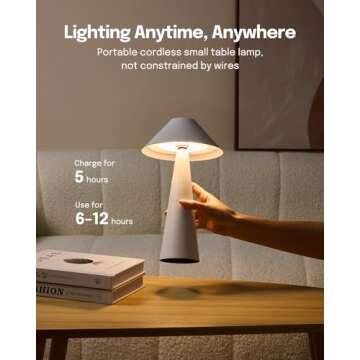 Lalavon Magnetic Cordless Lamp for Home & Gifts