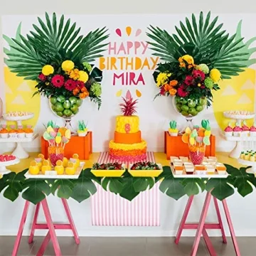 ElaDeco Tropical Faux Leaves for Parties and Home Decor