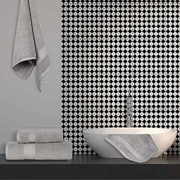 NOVA Luxury Turkish Towel Set - 6 Pcs Mirage Grey