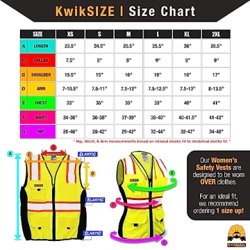 KwikSafety Women’s Safety Vest with Snug-Fit & Pockets