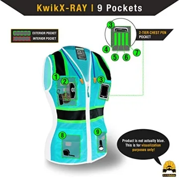 KwikSafety Women’s Safety Vest with Snug-Fit & Pockets