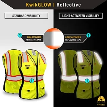 KwikSafety Women’s Safety Vest with Snug-Fit & Pockets