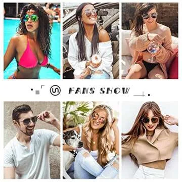 SUNGait Women’s Oversized Aviator Sunglasses - Polarized