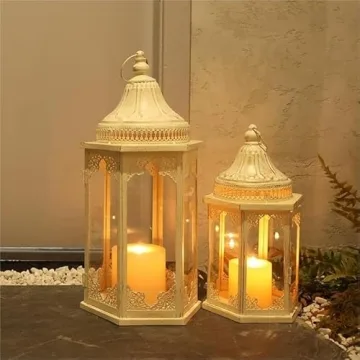 NEEDOMO Decorative Lanterns Set for Indoor and Outdoor