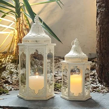 NEEDOMO Decorative Lanterns Set for Indoor and Outdoor