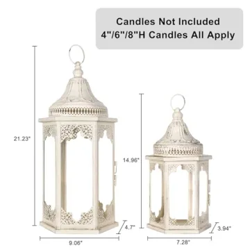 NEEDOMO Decorative Lanterns Set for Indoor and Outdoor