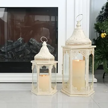 NEEDOMO Decorative Lanterns Set for Indoor and Outdoor
