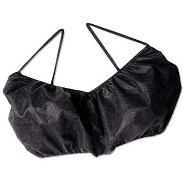 Black Disposable Bras for Spa & Tanning - Pack of 50