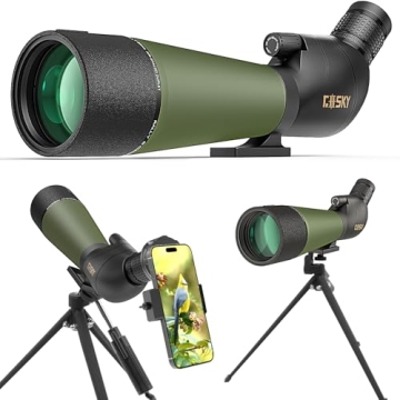 Gosky Updated 20-60x80 Spotting Scopes - High Definition Performance
