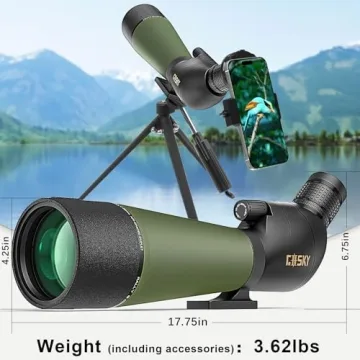 Gosky 20-60x80 Spotting Scope - High Definition Optics
