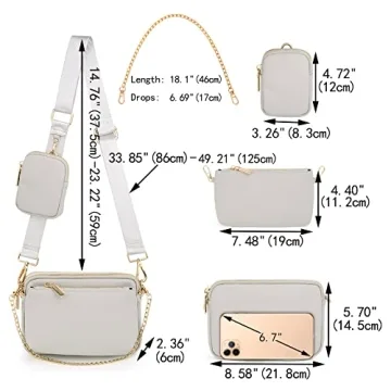 UTO Women's 3-in-1 Crossbody Bag - Fashion & Function