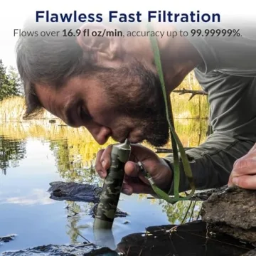 Membrane Solutions Personal Water Filter Portable Gear Essential