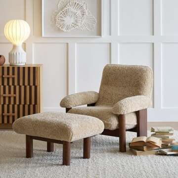 ESRADA Accent Chairs for Living Room - Cozy Armchair for Small Spaces