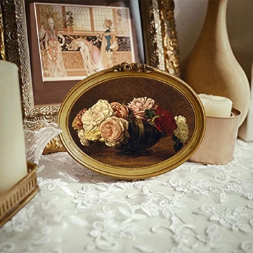 CISOO Vintage Oval Picture Frame for Elegant Home Decor