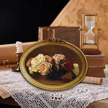 CISOO Vintage Oval Picture Frame for Elegant Home Decor