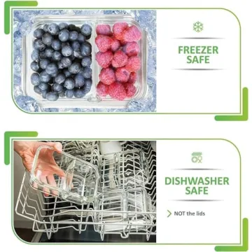 PrepNaturals Glass Meal Prep Containers - Eco-Friendly Solution