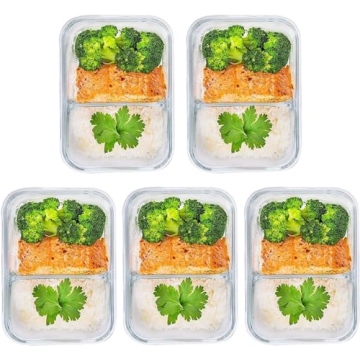 PrepNaturals Glass Meal Prep Containers - Eco-Friendly Solution