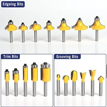MNA Router Bit Set 35 Pcs for Woodworking Excellence