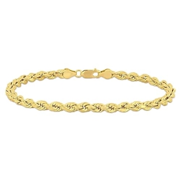 Abbie+Cleo 10K Real Gold Rope Chain Bracelet – Elegant Accessory for All