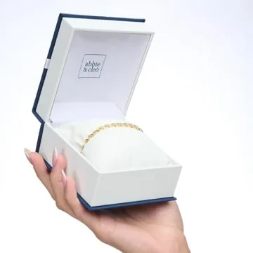 Abbie+Cleo 10K Gold Rope Chain Bracelet for Men and Women