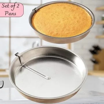 Quick Release Easy-Out Cake Pan Set for Perfect Baking