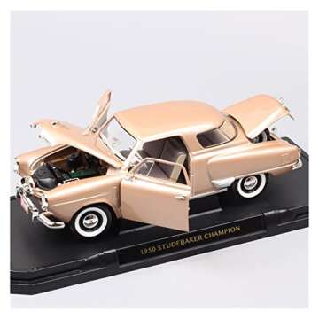 shuicui for Studebaker Champion 1950 1 18 Alloy Simulation Vintage Car Model Souvenir Ornaments Display(Blue)