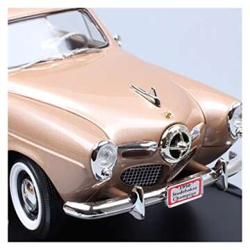 shuicui for Studebaker Champion 1950 1 18 Alloy Simulation Vintage Car Model Souvenir Ornaments Display(Blue)