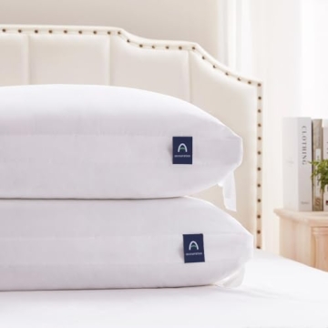 ACCURATEX Pillows Queen Size Set of 2, Hybrid Shredded Memory Foam Pillow[Adjustable Loft], Fluffy D...