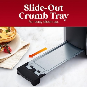 Elite Gourmet 4 Slice Toaster with Extra Wide Slots