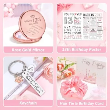 Trendy 13th Birthday Gifts for Girls Gift Box for 13 Year Olds