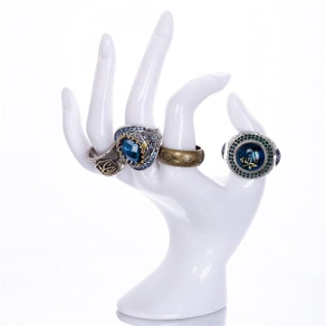 HOMEGOAL Hand Jewelry Holder, Bracelet Ring Watch Jewelry Display Holder Stand, Mannequin Hand, Poly...