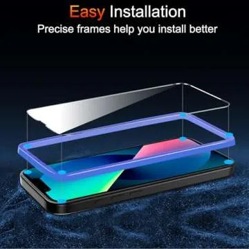 TZGZT 3 Pack 9H+ Tempered Glass for iPhone 13