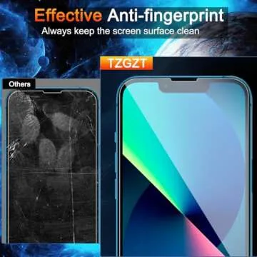 TZGZT 3 Pack 9H+ Tempered Glass for iPhone 13