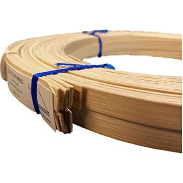 Flat Reed for Basket & Seat Weaving - Natural or Smoked