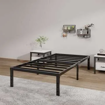 LUMUNANCE Twin Metal Bed Frame - Stylish, Noise-Free & Sturdy